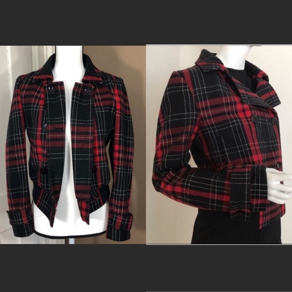 Express Jackets & Blazers - Plaid Express Coat